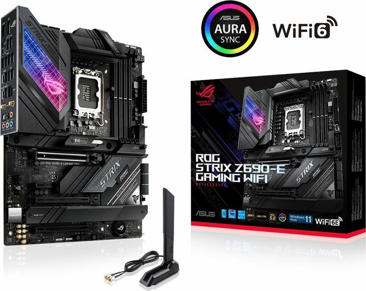 Productafbeelding ASUS ROG Strix Z690-E Gaming Wifi (LGA 1700, Intel Z690 (DDR5), ATX)