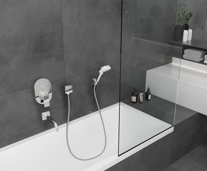 Actual product image hansgrohe Vernis Blend shower head bracket set Vario with shower hose 160 cm (2 Beam types, 15.20 l/min)