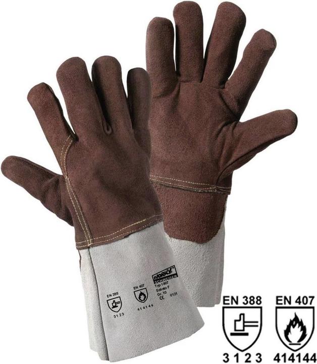 Actual product image Worky Split leather heat protection glove (10)