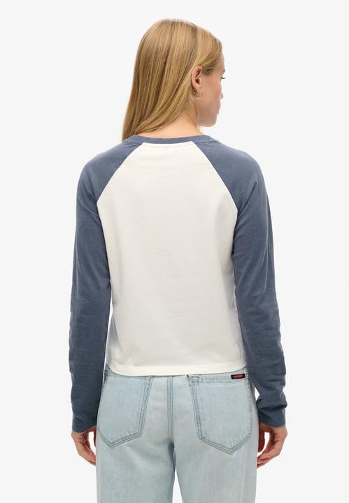 Produktbild Superdry Essential Baseballoberteil mit langen Ärmeln und Logo (10XL)