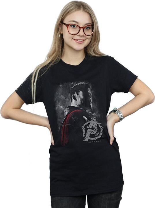 Produktbild Avengers Endgame Thor Boyfriend TShirt aus gebürsteter Baumwolle (L)