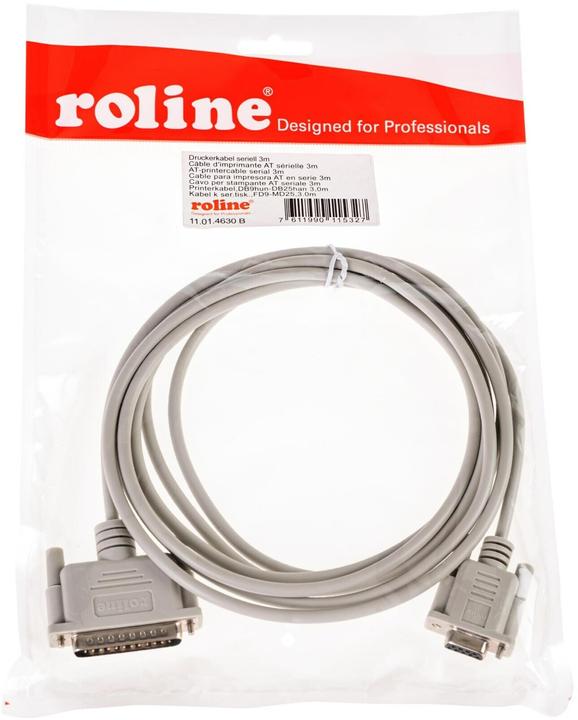 Actual product image Roline DB9-Bu to DB25-St (3 m, VGA)