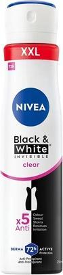 Image du produit NIVEA Niveaack & White Invisible Clear Antiperspirant 48H 250Ml (Spray, 250 ml)