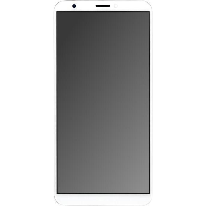 OEM Display-Einheit + Rahmen für Huawei Honor 7C weiss, ohne Logo (Display, Honor 7c), Mobilgerät Ersatzteile, Weiss
