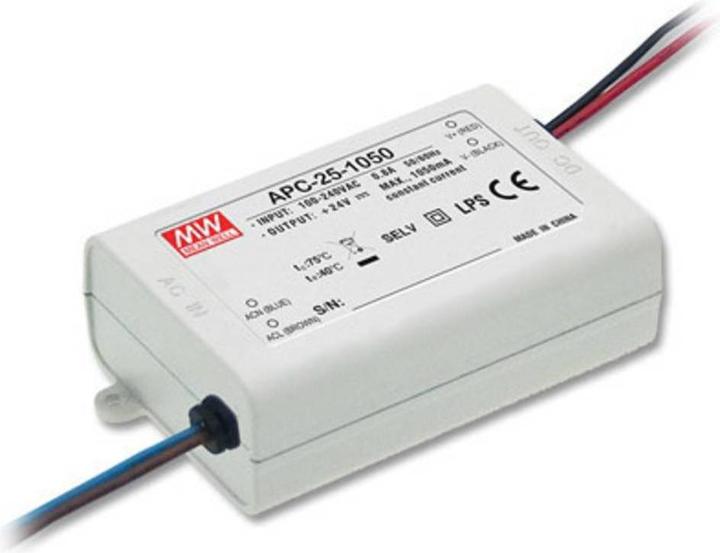 Image du produit MeanWell CONSTANT CURRENT LED DRIVER - SINGLE OUTPUT - 500 mA - 25 W