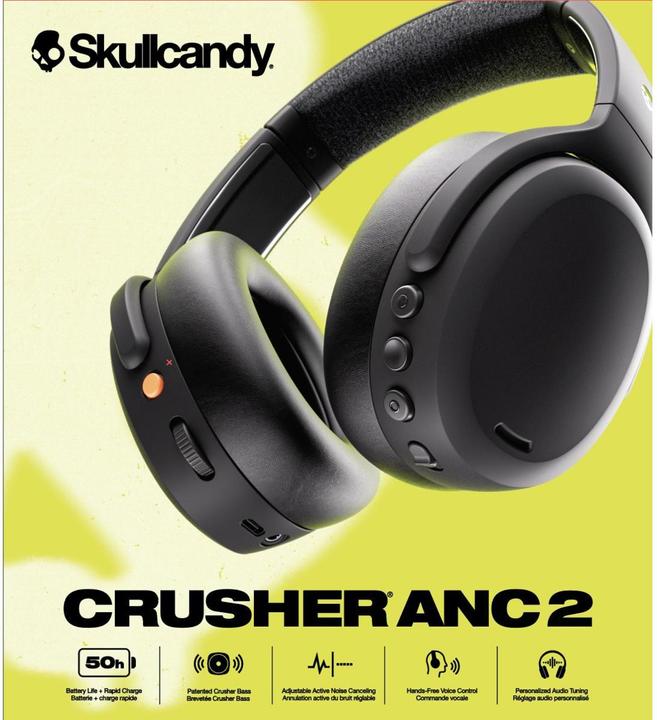 Image du produit Skullcandy Crusher 2 (ANC, 50 h, Sans fil, Filaire)