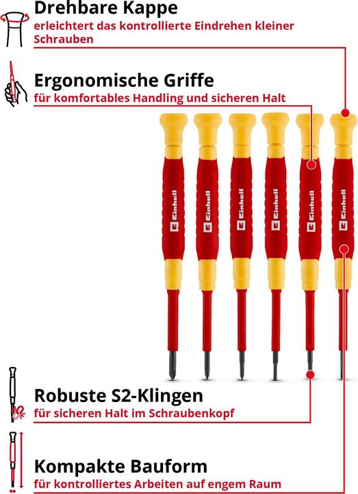 Actual product image Einhell Accessories Feinm.Schr. Set VDE 6-tlg (Port)