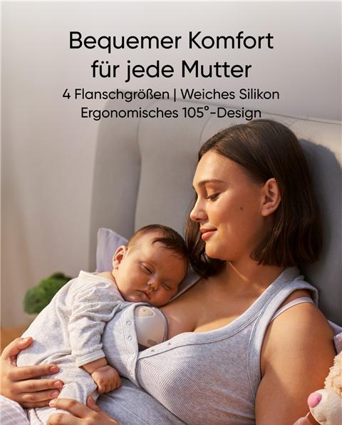 Produktbild eufy Draagbare Borstkolf Breast Pump E10, Handsfree Elektrische Borstkolf met