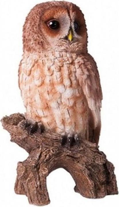 PondParts Deko Eule auf Ast, klein