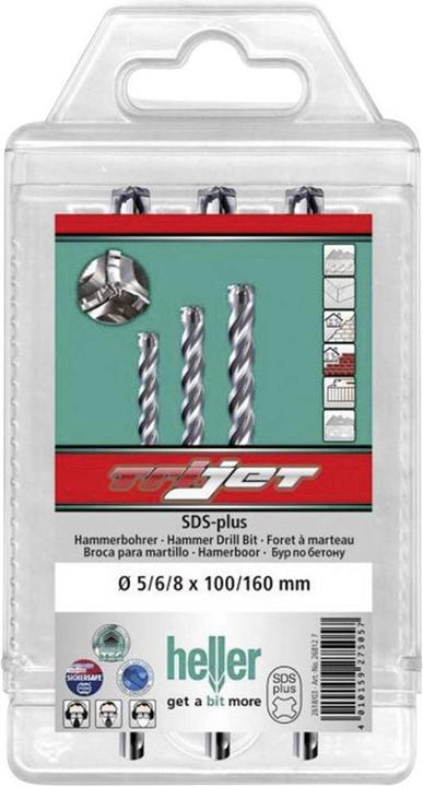 Image du produit Heller Jeu de forets carbure pour marteau Tr (5 mm, 6 mm, 8 mm)
