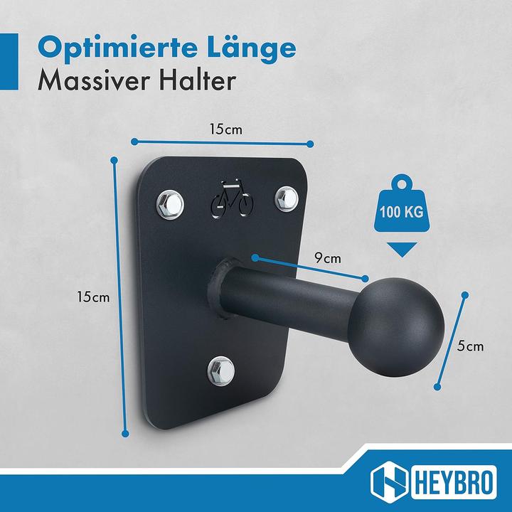Image du produit Heybro Support mural universel pour porte-vélos (Gris)