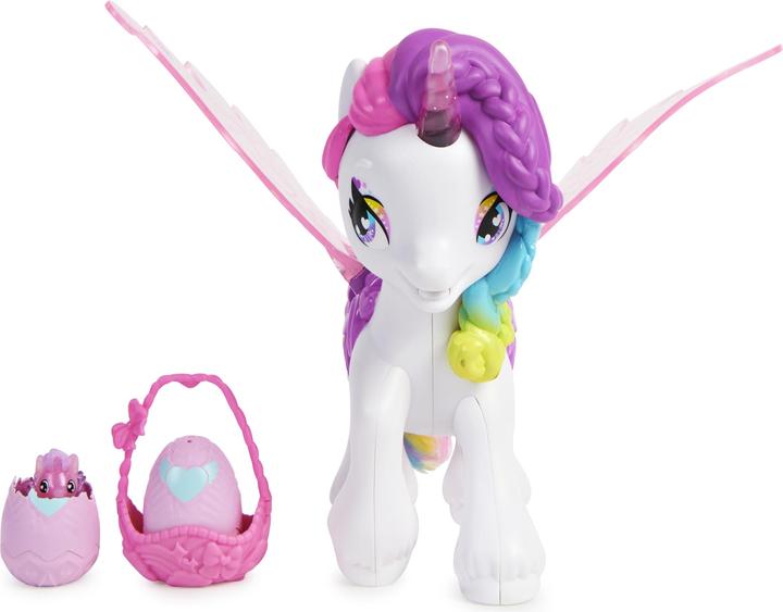 Actual product image Hatchimals Interactive unicorn with moving wings and over 60 light and sound effects