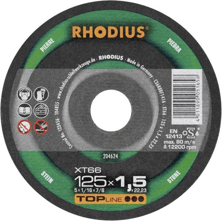 Actual product image Rhodius Cutting disc XT66 204624 Through
