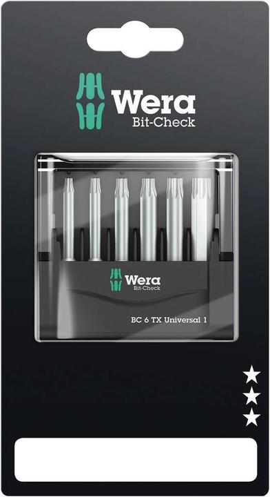 Produktbild Wera Bit-Check 6 TX Universal 1 SB (Sechskant (hexagonal))