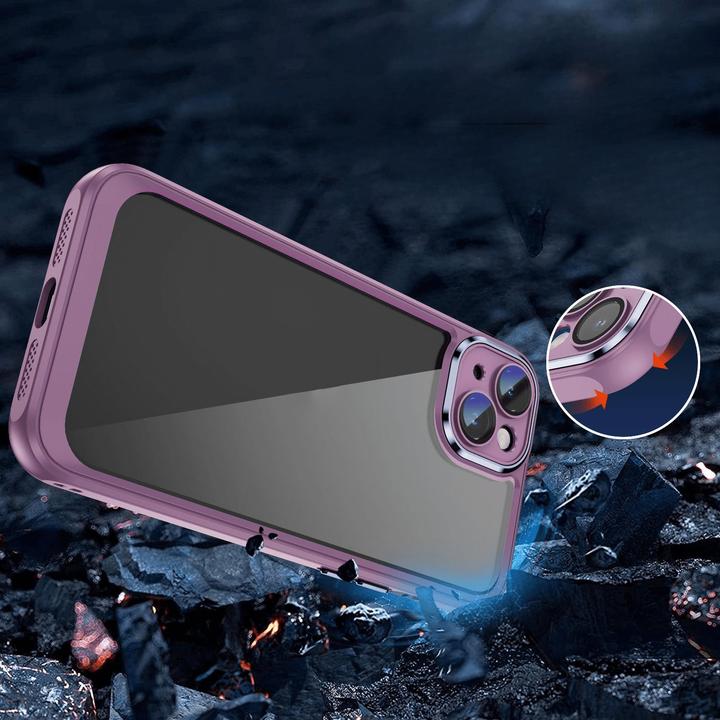 Actual product image Cover-Discount iPhone 15 Plus - Case with camera protection purple (Apple iPhone 15 Plus)