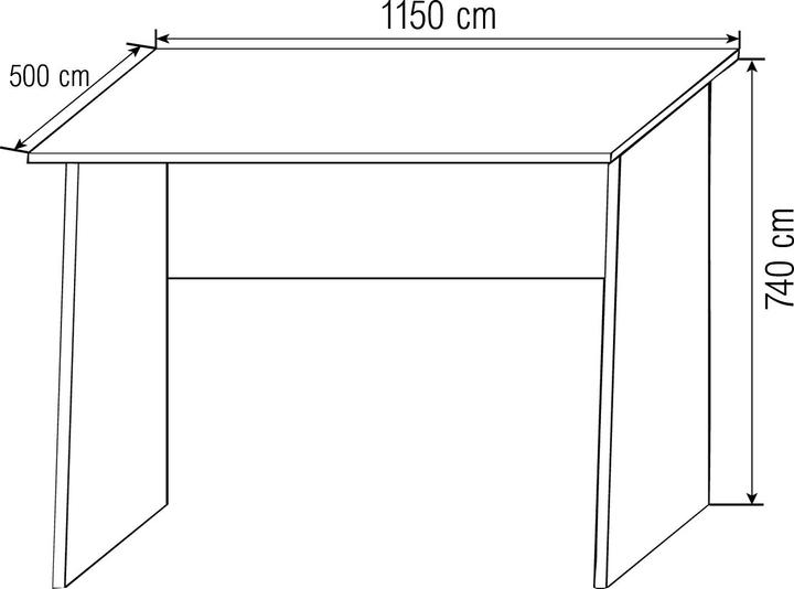 Image du produit VCM Bureau en bois Table d'ordinateur Masola Maxi (110 x 50 x 74 cm)