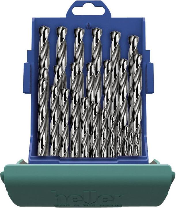 Actual product image Heller HSS metal twist drill set 19 (1.0-10 mm)
