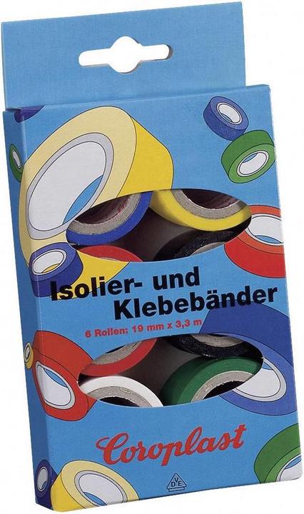 Produktbild Coroplast PVC-Klebeband-Set Blau, Gelb (19 mm)