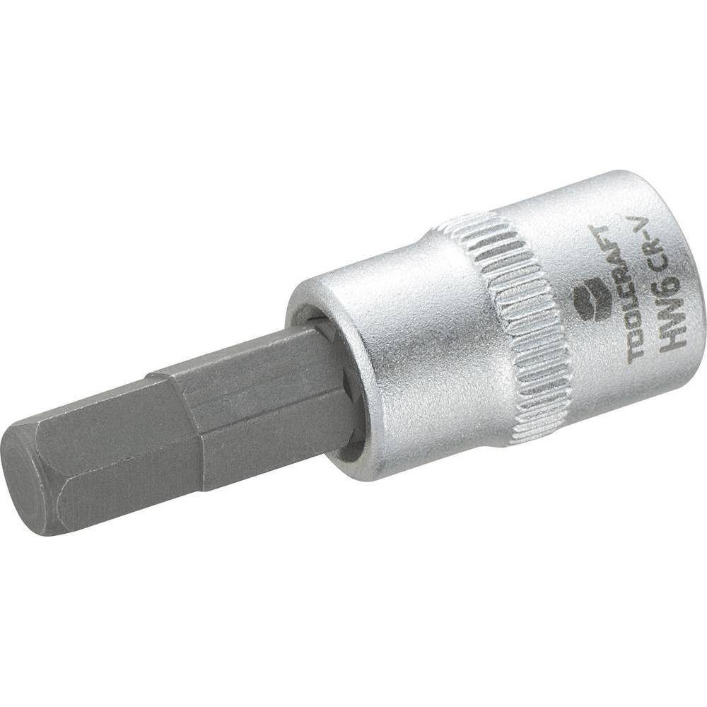 Toolcraft, Steckschlüssel + Stecknuss, Innen-Sechskant Steckschlüssel (6 mm)