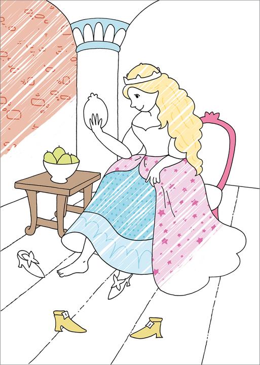 Actual product image Tessloff Magic coloring block. Magic patterns. Princesses