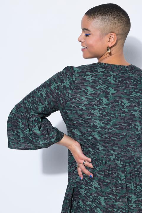 Produktbild Studio Untold Maxikleid, A-Line, Camouflage, 3/4-Ärmel (50, 52)