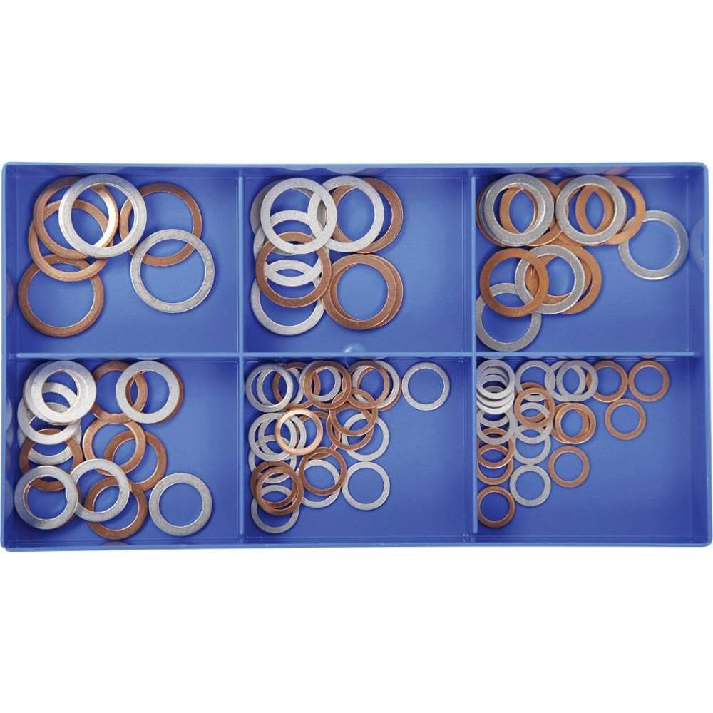 Muttern + Unterlegscheiben, 10024 100tlg. Kupfer-/Alu-Dich