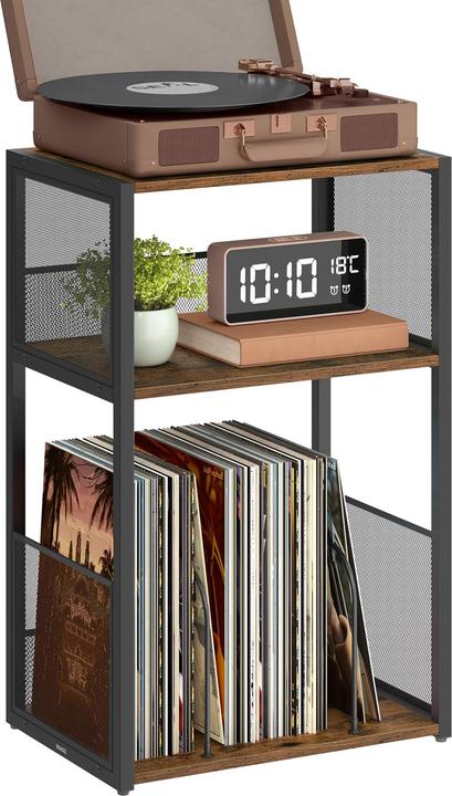 Vasagle Plattenspieler-Ständer mit Schallplatten-Aufbewahrung (Plates)