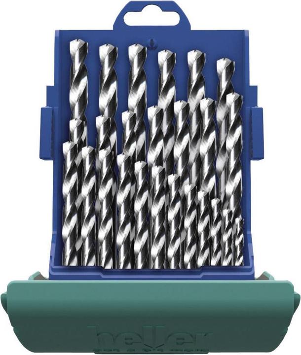Actual product image Heller HSS metal twist drill bit set 25 (1.0-13mm)