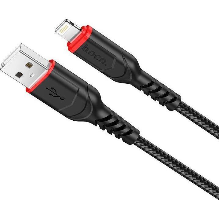 Hoco Cable Cable Usb A To Lightning 2,4A X59 3 M Black (3 M), Cavo Usb