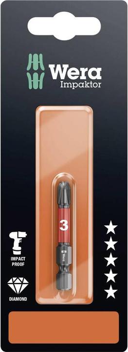 Produktbild Wera 851/4 IMP DC PH 3 x 50 mm SB (Kreuz Phillips PH)