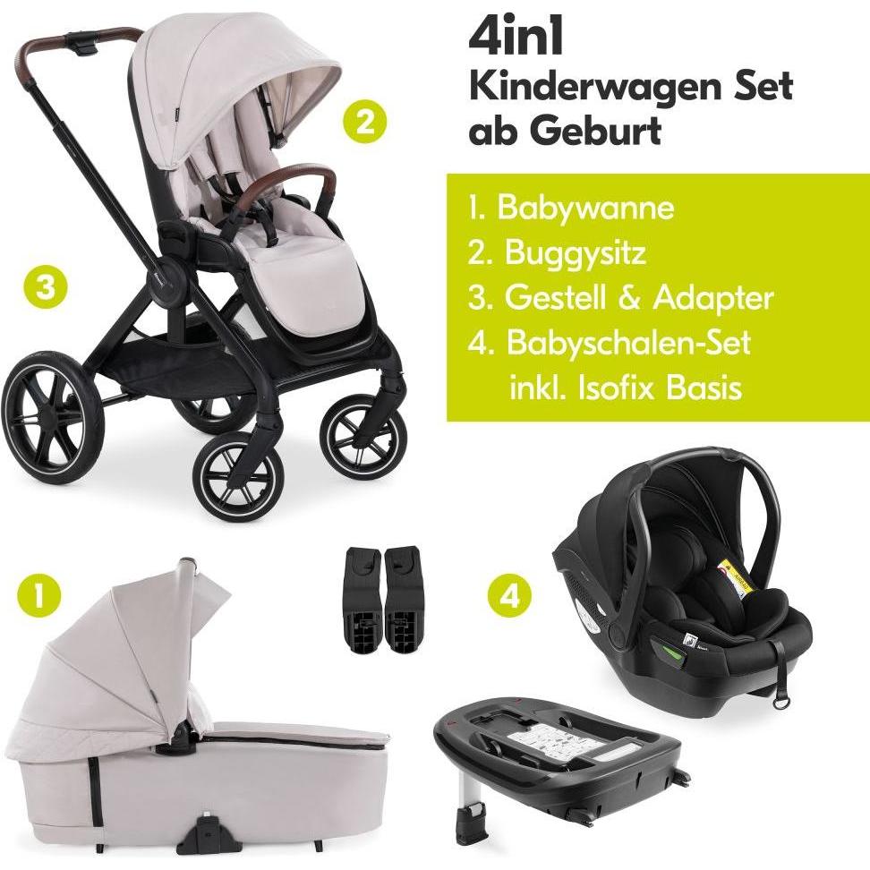 Thumbnail - Hauck, Kinderwagen, 4in1 Kinderwagen-Set Walk N Care Trio Set Kinderwagen 3 in 1