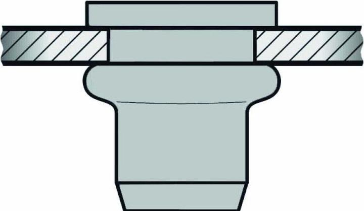 Produktbild Gesipa Blindnietmuttern M6 9x15,5 Alu