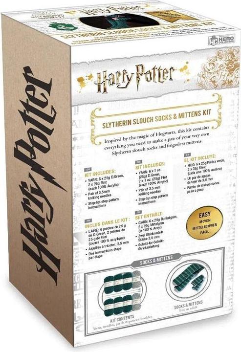 Actual product image Thumbs Up Harry Potter - Slytherin knit set house socks and mittens