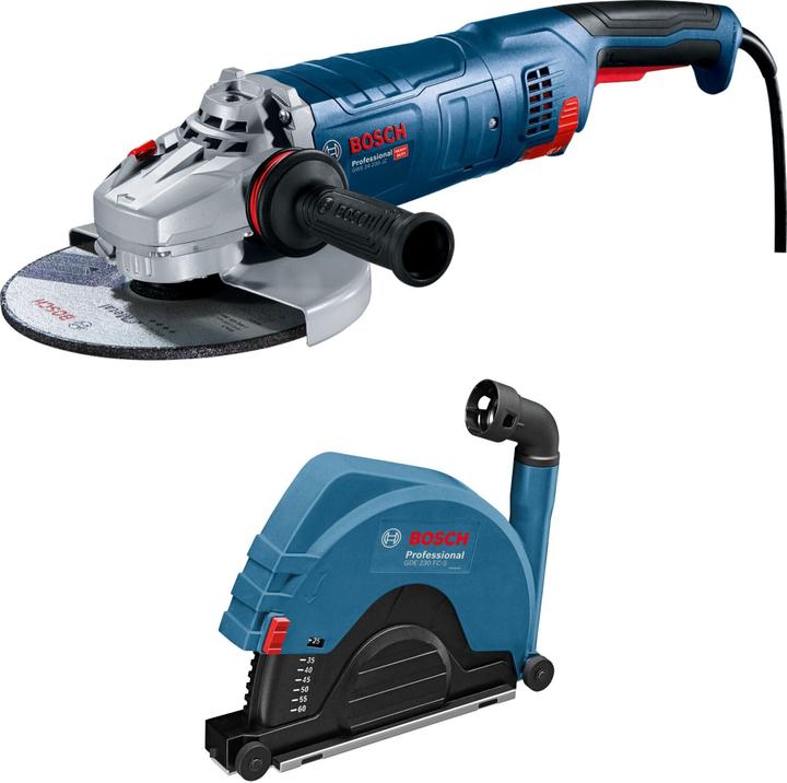 Bosch Professional Combi-Set GWS 24-230 JZ + GDE 230 FC-S (230 mm)