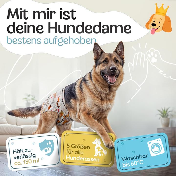 Image du produit Hund ist König 3 x Hundewindeln (52, 54, 55, 60, 61, 65)
