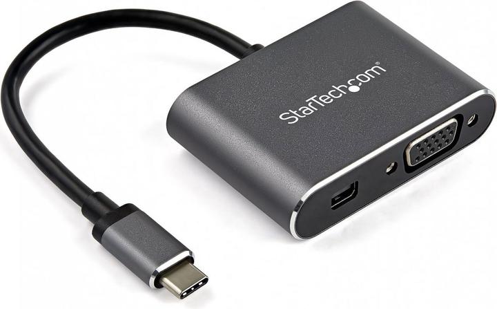 Produktbild StarTech USB-C Multiport Adapter - Mini DisplayPort oder VGA (Mini DP, VGA, 6.20 cm)