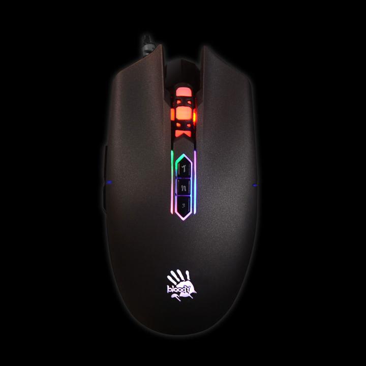 Actual product image Bloody P80 Pro Maus rechts USB Typ-A Optisch 16000 DPI (Cable)
