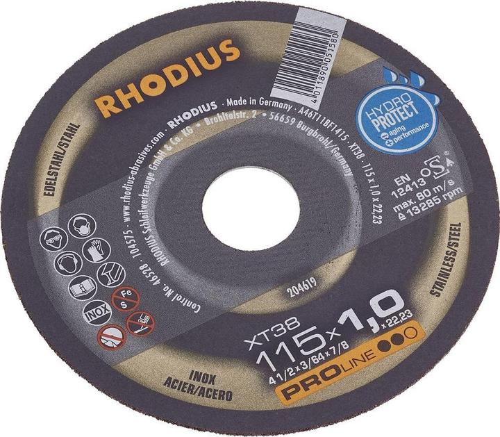 Produktbild Rhodius Trennscheibe XT38 205602 Durch