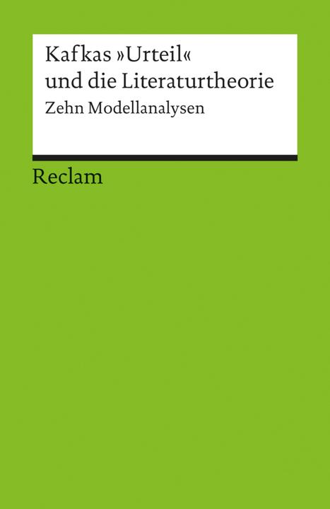 Produktbild Kafkas Urteil und die Literaturtheorie (Deutsch, Oliver Jahraus, Stefan Neuhaus, 2002)