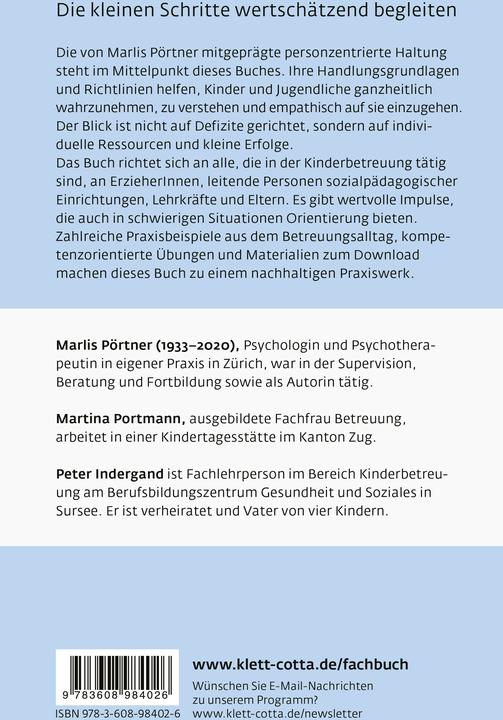 Produktbild Ernstnehmen – Zuhören – Erfahrungen ermöglichen (Deutsch, Marlis Pörtner, 2022)