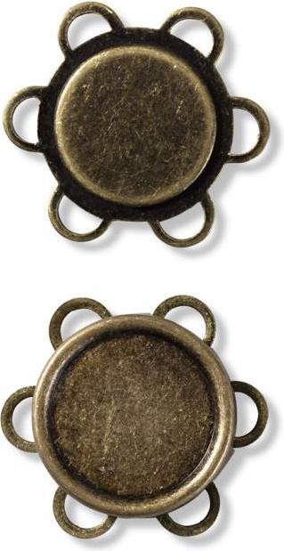 Actual product image Prym Magnetic sew-on button 25 mm antique brass