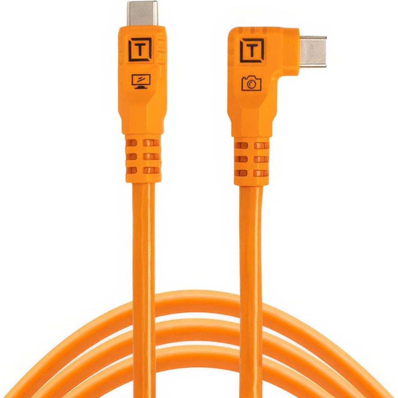Tether Tools TetherPro USB-C Optima 10G rechts orange 1,8m (1.80 m, USB 3.2 Gen 2), USB Kabel