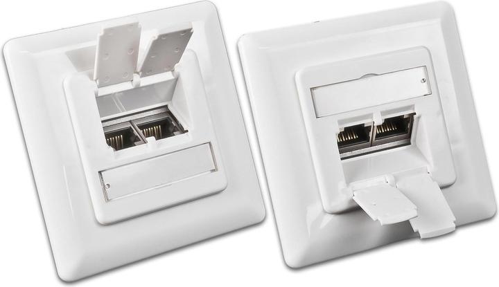 Wirewin RJ-45 flush-mounted data socket, 2 ports