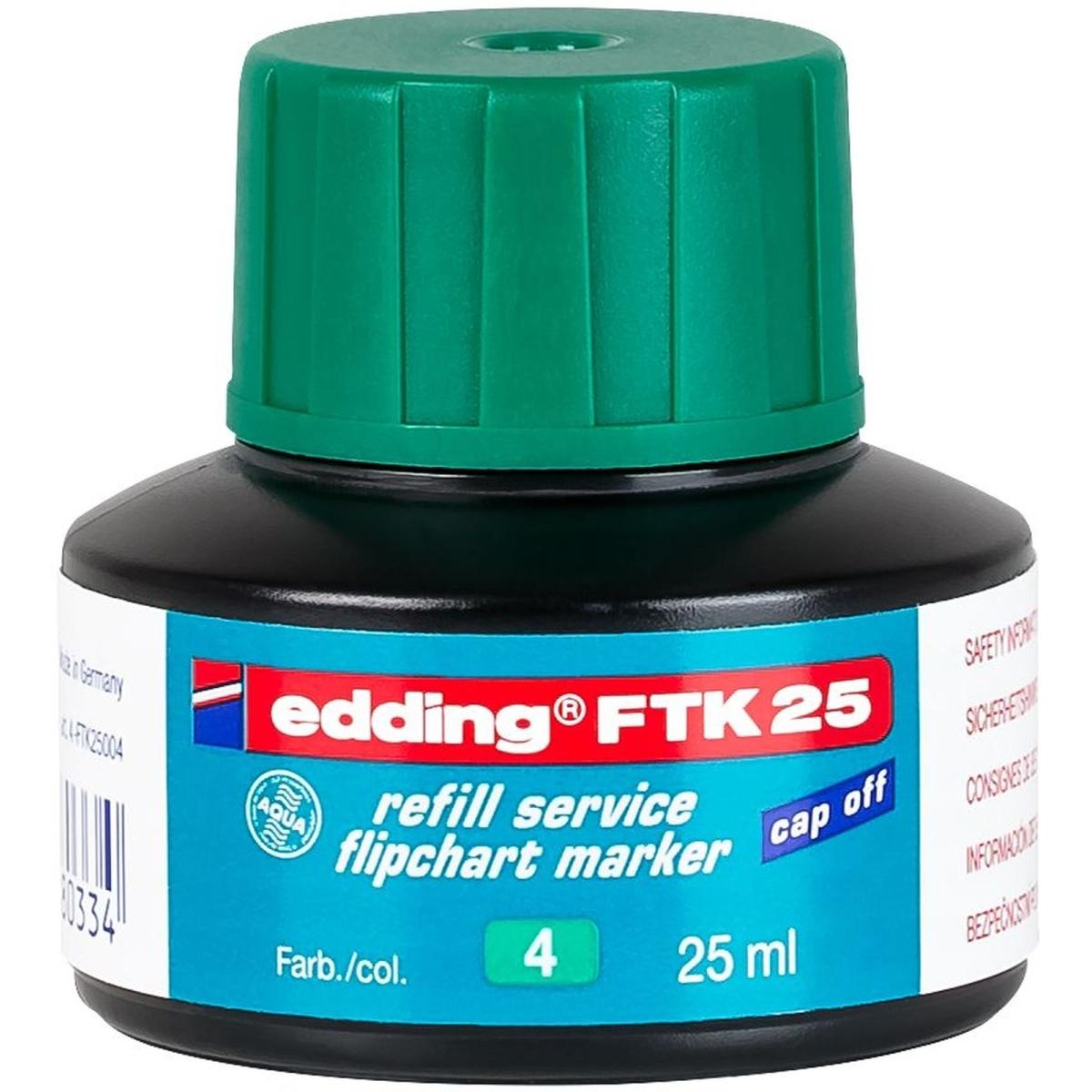 Edding, Marker, Nachfülltusche FTK25 (Grün, 1 x)