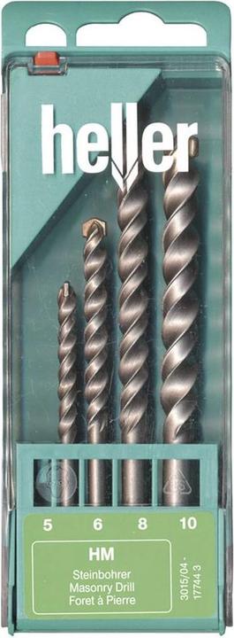 Produktbild Heller Hartmetall Stein-Spiralbohrer- (10 mm, 5 mm, 6 mm, 8 mm)