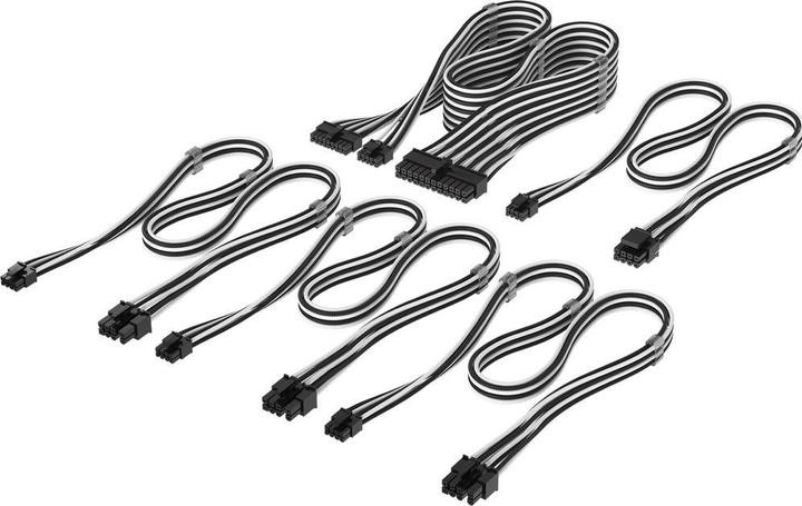 Produktbild Corsair Elite Premium Ind.Sleeved PSU Cables T5 Starter Kit (75 cm, 24 pin ATX, 8 pin EPS)