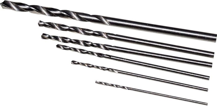 Immagine prodotto RoNa Set di punte elicoidali in metallo HSS 6t (1 mm, 0,8 mm, 1,3 mm, 1,5 mm, 2 mm, 0,6 mm)