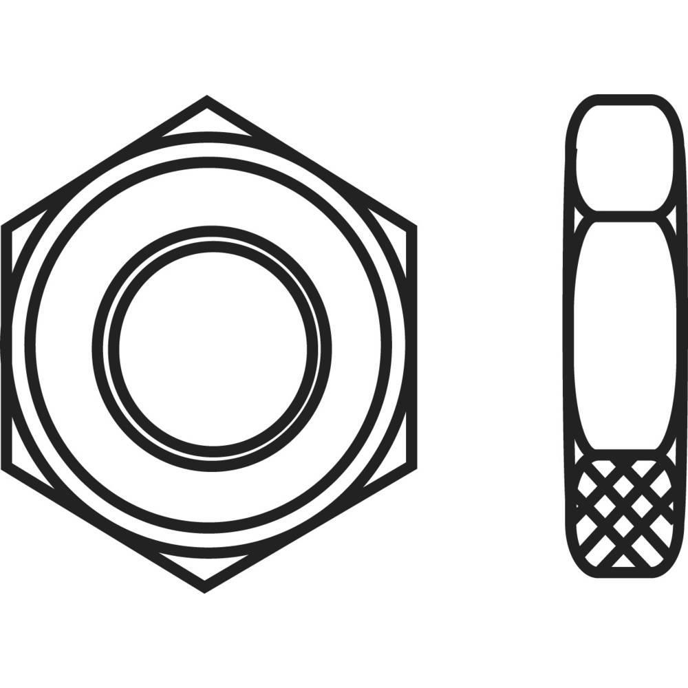 Toolcraft, Muttern + Unterlegscheiben, Sechskantmuttern M5 DIN 439 St (M5)