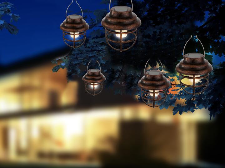 Produktbild Globo Solarleuchte Metall Rostfarben, 1xled (IP44)