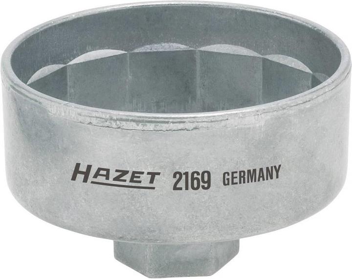 Produktbild HAZET Ölfilter-Schlüssel 2169-6 ∙ Vierkant12,5 mm (1/2 Zoll) ∙ Aussen 16-kant Profil ∙ 97 mm